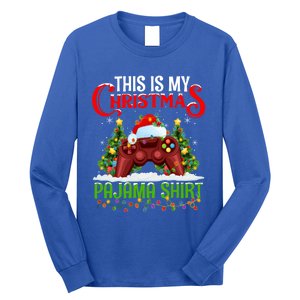 This Is My Christmas Pajama Meaningful Gift Video Game Christmas Funny Gift Long Sleeve Shirt