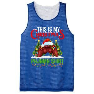 This Is My Christmas Pajama Meaningful Gift Video Game Christmas Funny Gift Mesh Reversible Basketball Jersey Tank