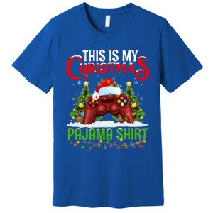 This Is My Christmas Pajama Meaningful Gift Video Game Christmas Funny Gift Premium T-Shirt