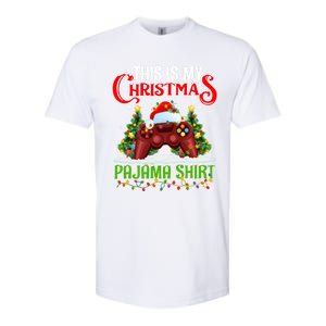 This Is My Christmas Pajama Meaningful Gift Video Game Christmas Funny Gift Softstyle CVC T-Shirt