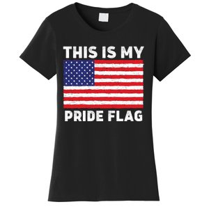 This Is My Pride Flag USA American Flag Women's T-Shirt