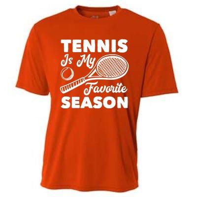 Tennis Is My Favorite Season Cute Gift Cooling Performance Crew T-Shirt