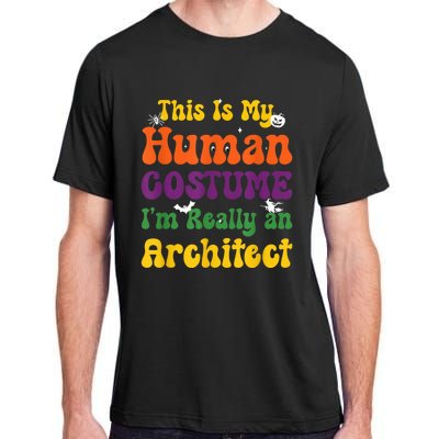 This is My Human Costume I'm Really Halloween Themed Party Adult ChromaSoft Performance T-Shirt