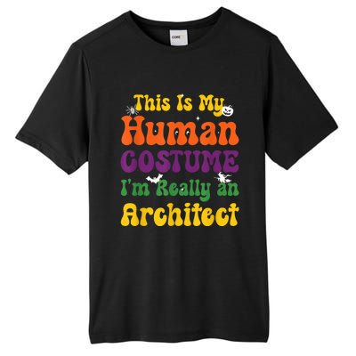 This is My Human Costume I'm Really Halloween Themed Party Tall Fusion ChromaSoft Performance T-Shirt