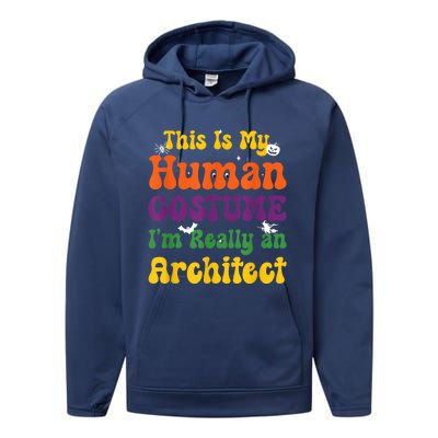 This is My Human Costume I'm Really Halloween Themed Party Performance Fleece Hoodie