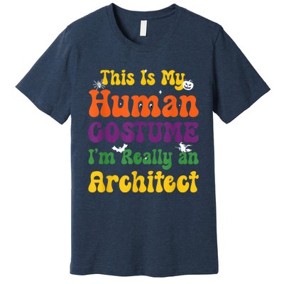 This is My Human Costume I'm Really Halloween Themed Party Premium T-Shirt