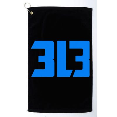 This is my Detroit 313 Michigan Distressed Platinum Collection Golf Towel