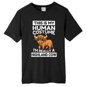 This Is My Human Costume IM Really A Highland Cow Tall Fusion ChromaSoft Performance T-Shirt