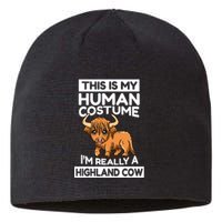 This Is My Human Costume IM Really A Highland Cow Sustainable Beanie