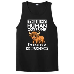 This Is My Human Costume IM Really A Highland Cow PosiCharge Competitor Tank