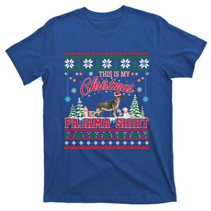 This Is My Christmas Pajama Ger Shepherd Ugly Sweater Funny Gift T-Shirt