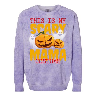 This Is My Scary Mama Costume Colorblast Crewneck Sweatshirt