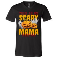 This Is My Scary Mama Costume V-Neck T-Shirt