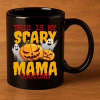 This Is My Scary Mama Costume 11oz C Handle Ceramic Mug