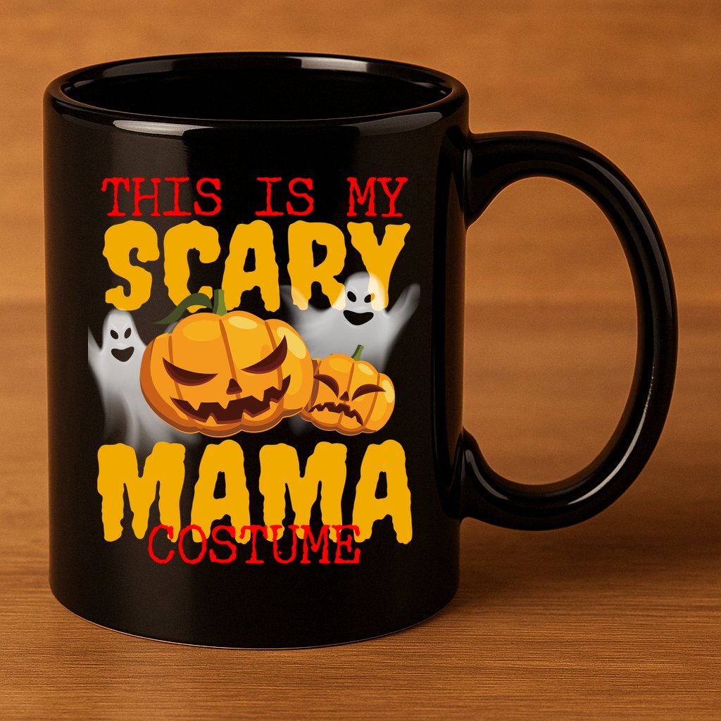 This Is My Scary Mama Costume 11oz C Handle Ceramic Mug