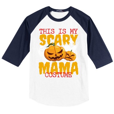 This Is My Scary Mama Costume Baseball Sleeve Shirt