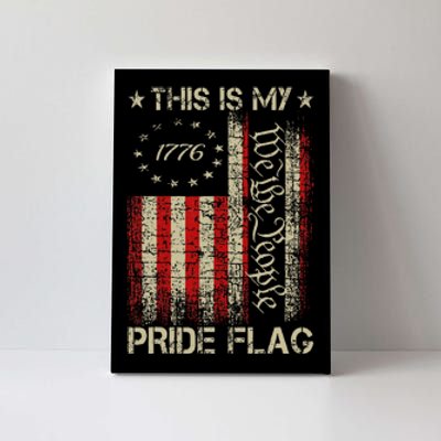 This Is My Pride Flag Usa American Patriotic 4th Of July Canvas