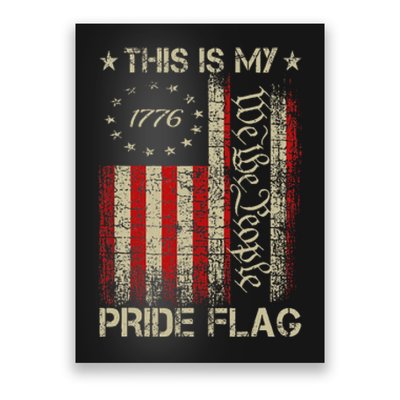 This Is My Pride Flag Usa American Patriotic 4th Of July Poster