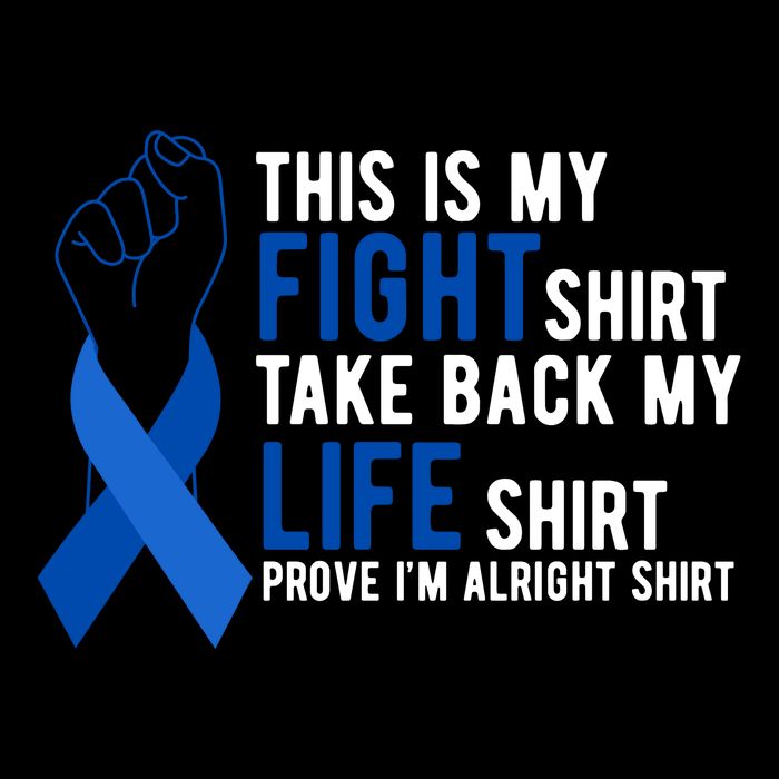This Is My Fight Colon Cancer Awareness Zip Tote Bag