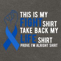This Is My Fight Colon Cancer Awareness Cotton Canvas Backpack