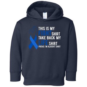 This Is My Fight Colon Cancer Awareness Toddler Hoodie