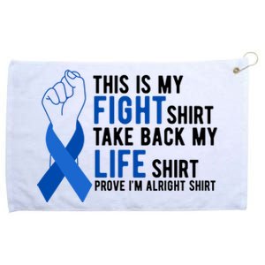 This Is My Fight Colon Cancer Awareness Grommeted Golf Towel