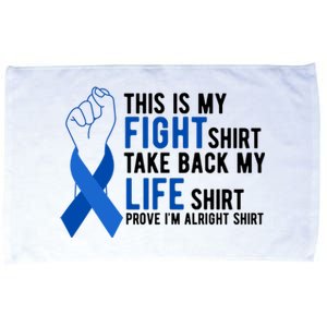 This Is My Fight Colon Cancer Awareness Microfiber Hand Towel