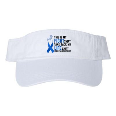 This Is My Fight Colon Cancer Awareness Visor