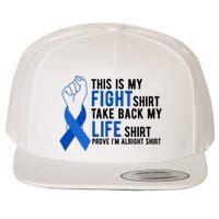 This Is My Fight Colon Cancer Awareness Wool Snapback Cap