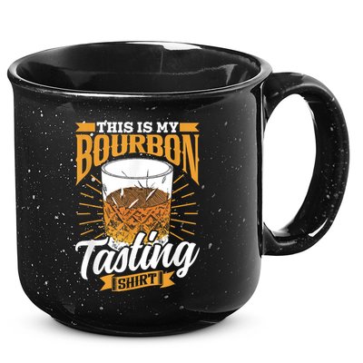 This Is My Bourbon Tasting Drinker Drinking Bourbon 15oz Campfire Ceramic Mug