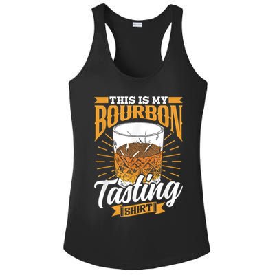 This Is My Bourbon Tasting Drinker Drinking Bourbon Ladies PosiCharge Competitor Racerback Tank