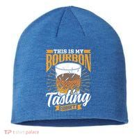 This Is My Bourbon Tasting Drinker Drinking Bourbon Sustainable Beanie