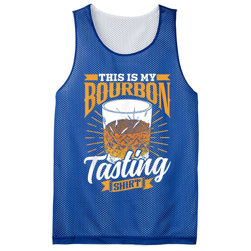 This Is My Bourbon Tasting Drinker Drinking Bourbon Mesh Reversible Basketball Jersey Tank