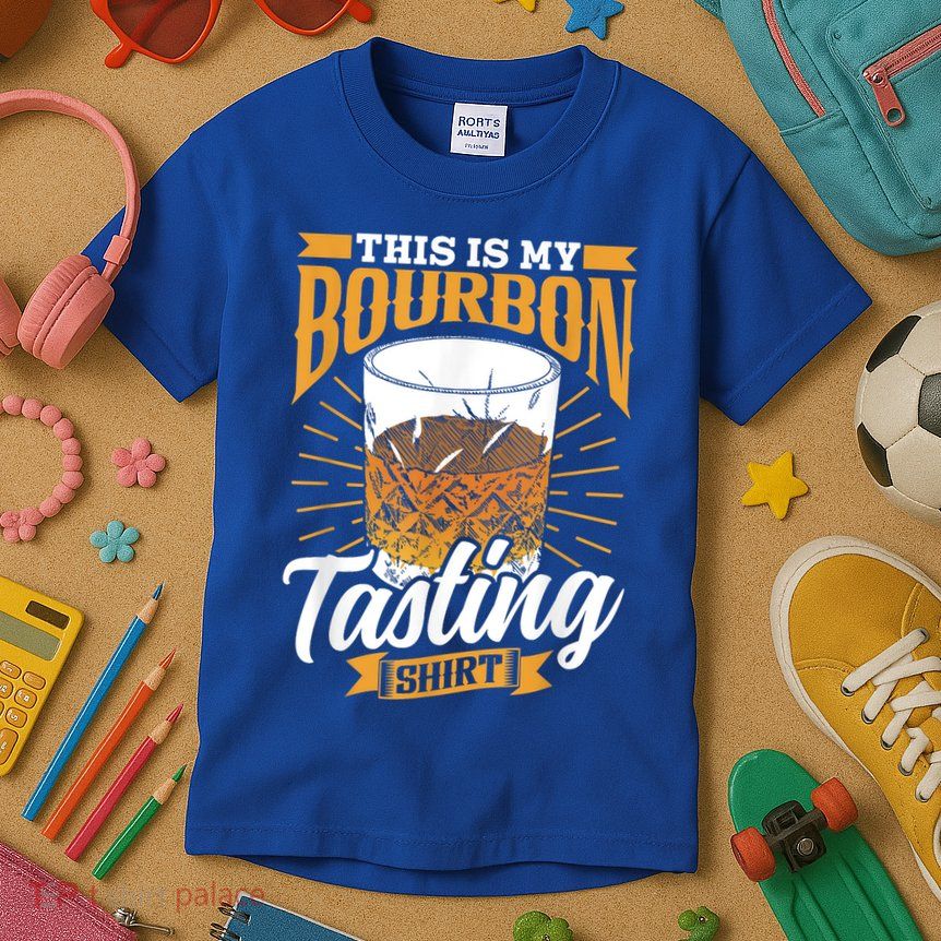 This Is My Bourbon Tasting Drinker Drinking Bourbon Kids T-Shirt