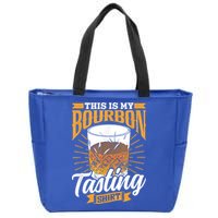 This Is My Bourbon Tasting Drinker Drinking Bourbon Zip Tote Bag
