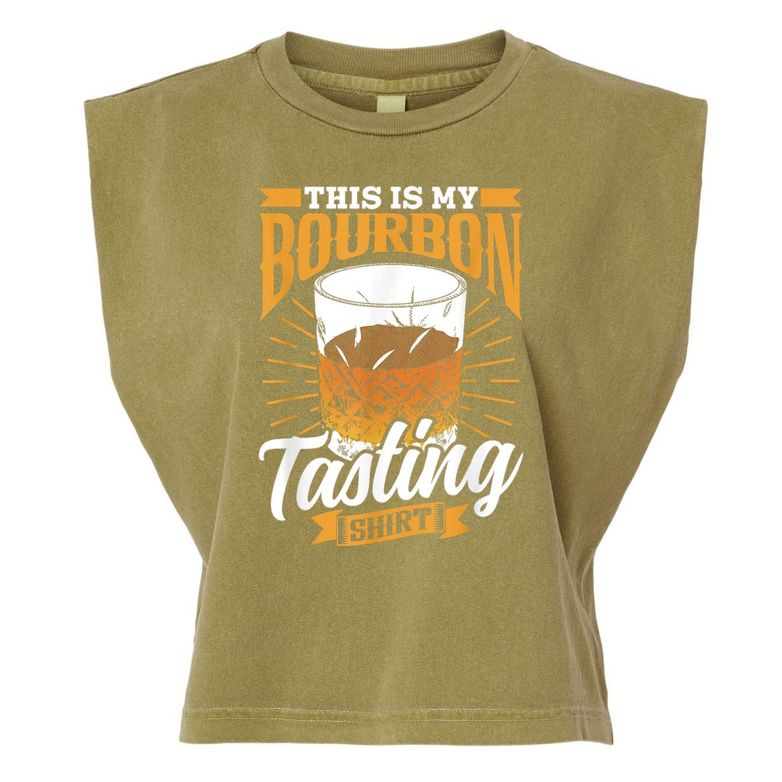 This Is My Bourbon Tasting Drinker Drinking Bourbon Garment-Dyed Women's Muscle Tee