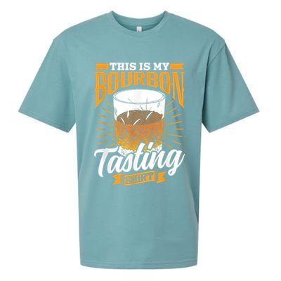 This Is My Bourbon Tasting Drinker Drinking Bourbon Sueded Cloud Jersey T-Shirt