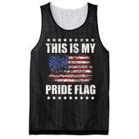 This Is My Pride Flag USA American 4th of July Patriotic Mesh Reversible Basketball Jersey Tank