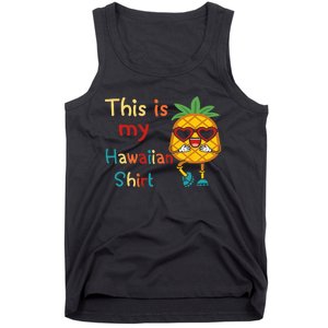 This Is My Hawaiian Tropical Luau Costume Party Hawaii Tank Top