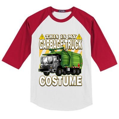 This Is My Garbage Truck Costume Gift Kids Colorblock Raglan Jersey