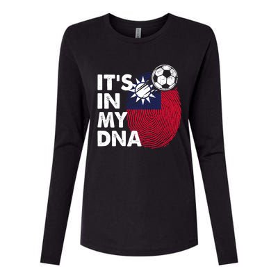 Taiwan In My Dna Taiwanese Flag Team Taiwan Meaningful Gift Womens Cotton Relaxed Long Sleeve T-Shirt