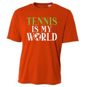 Tennis Is My World Tennis Lover Gift Cooling Performance Crew T-Shirt