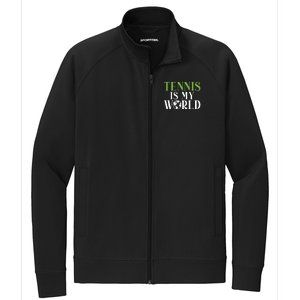 Tennis Is My World Tennis Lover Gift Stretch Full-Zip Cadet Jacket