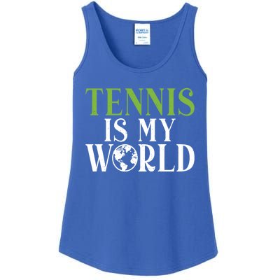 Tennis Is My World Tennis Lover Gift Ladies Essential Tank