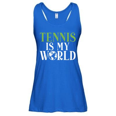 Tennis Is My World Tennis Lover Gift Ladies Essential Flowy Tank