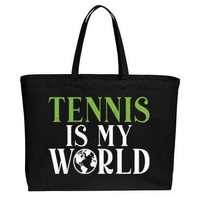 Tennis Is My World Tennis Lover Gift Cotton Canvas Jumbo Tote