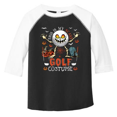 This Is My Scary Golf Costume Halloween Skeleton Lover Toddler Fine Jersey T-Shirt