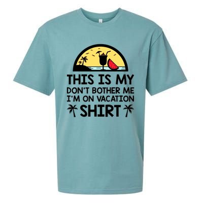 This Is My Don't Bother Me I'm On Vacation Holiday Sueded Cloud Jersey T-Shirt