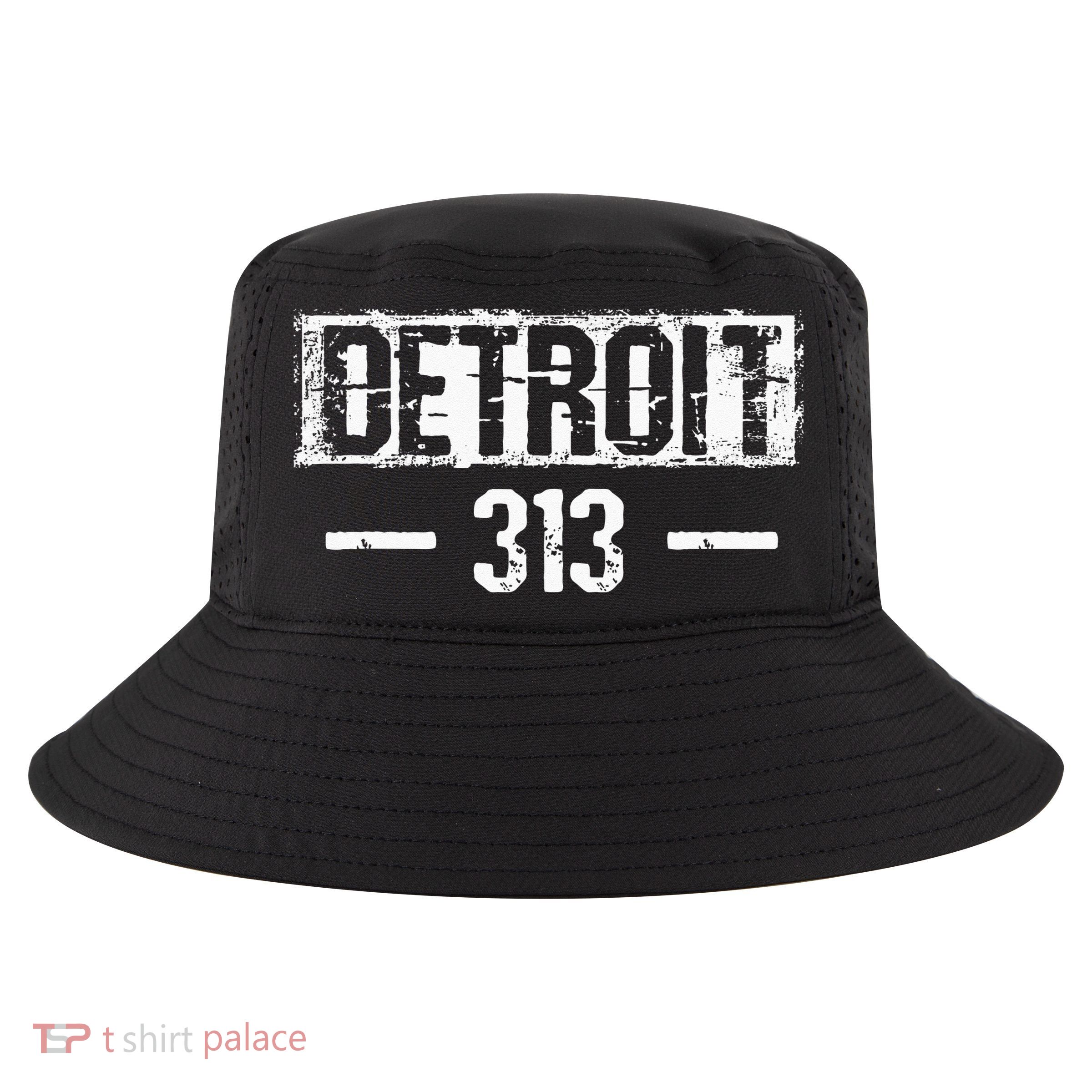 This Is My Detroit 313 Michigan Distressed Cool Comfort Performance Bucket Hat