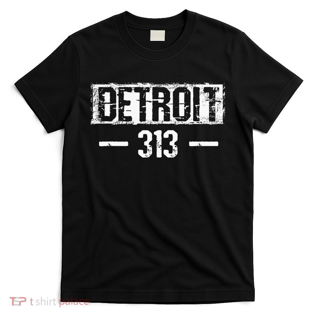 This Is My Detroit 313 Michigan Distressed T-Shirt